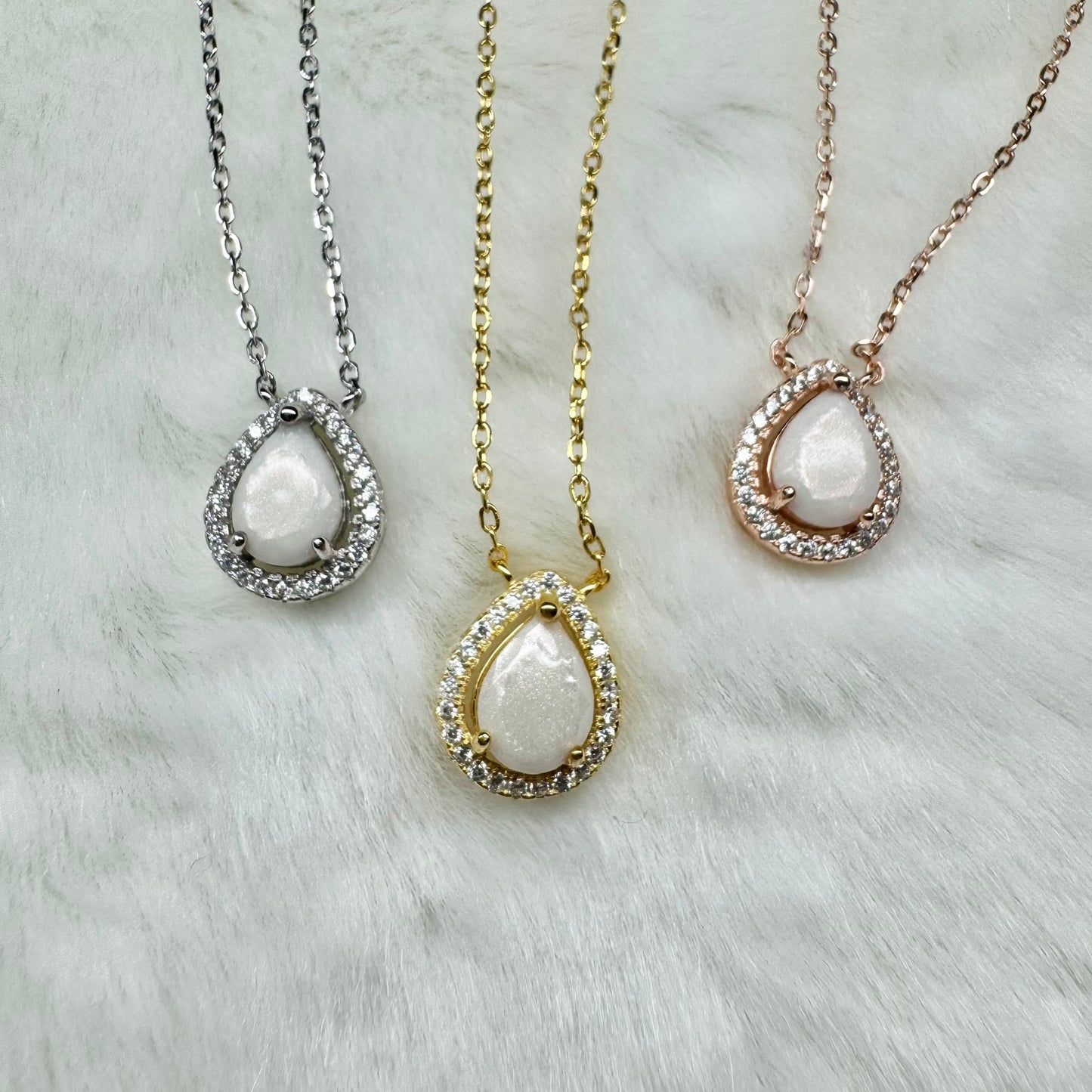 Milk Drop Solitaire Breastmilk Necklace
