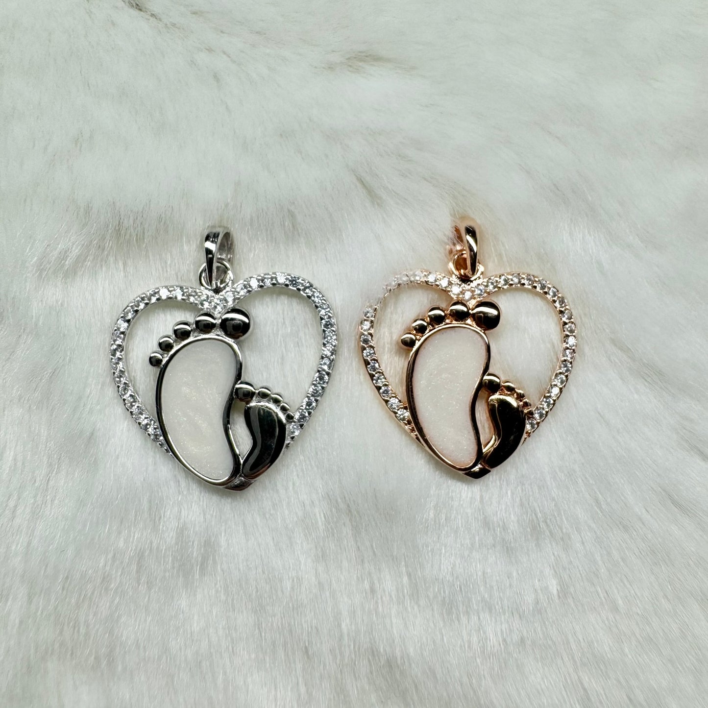 First Steps Heart Breastmilk Pendant