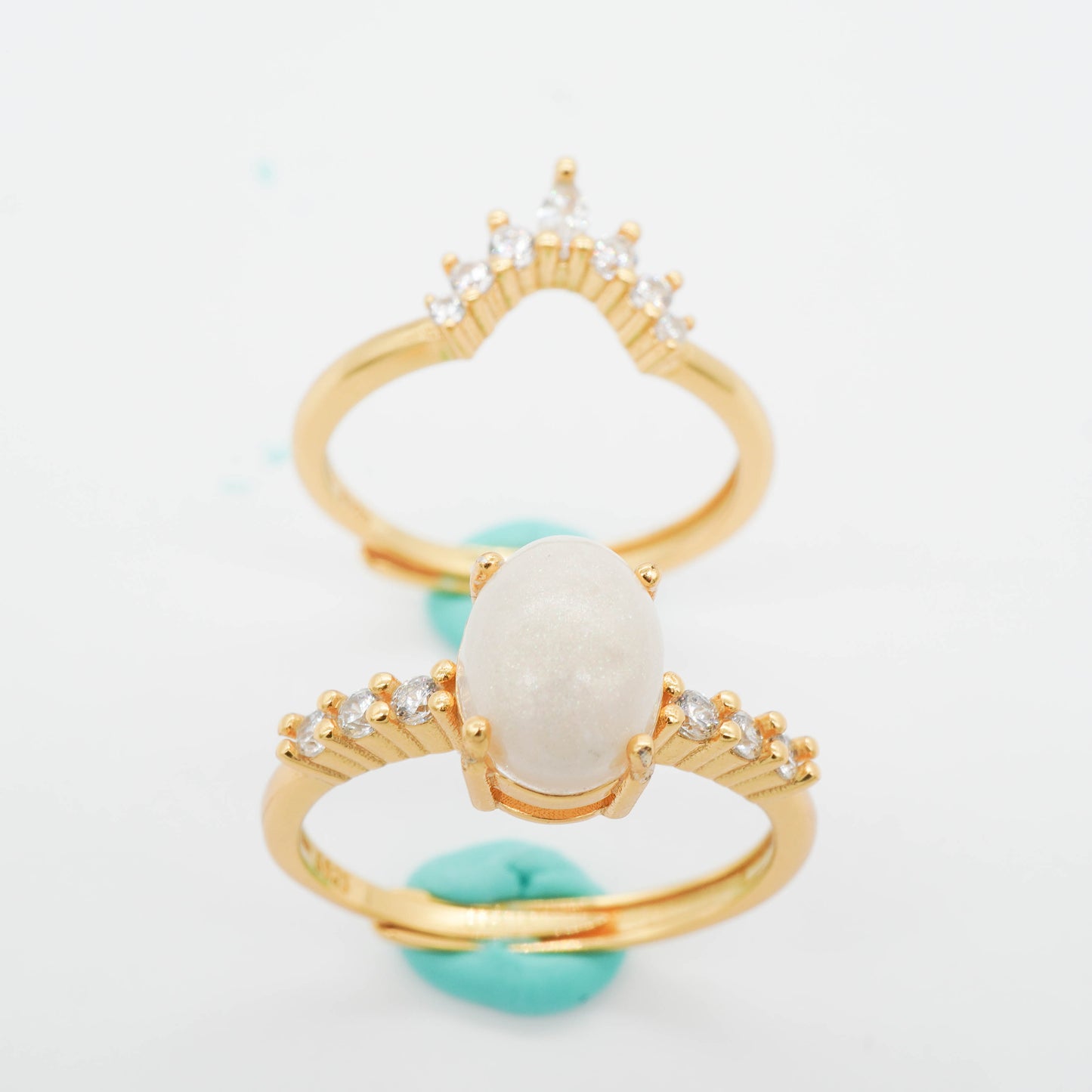 Auristelle Solitaire Breastmilk Ring