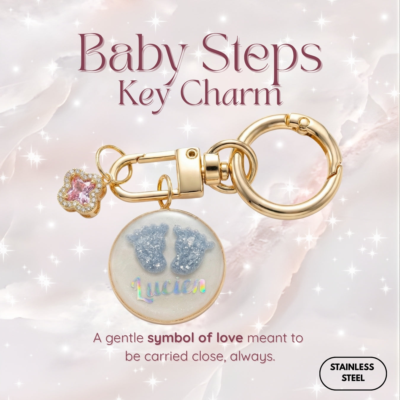 Baby Steps Breastmilk Key Charm