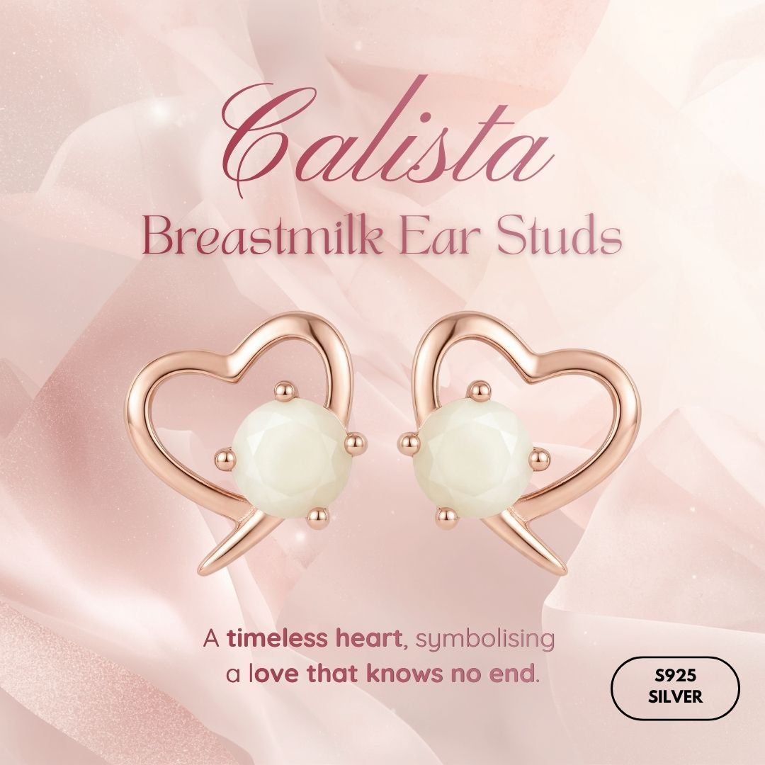Calista Breastmilk Ear Studs