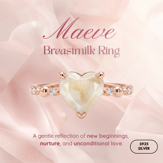 Maeve Solitaire Breastmilk Ring