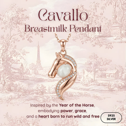 Cavallo (Horse) Breastmilk Pendant