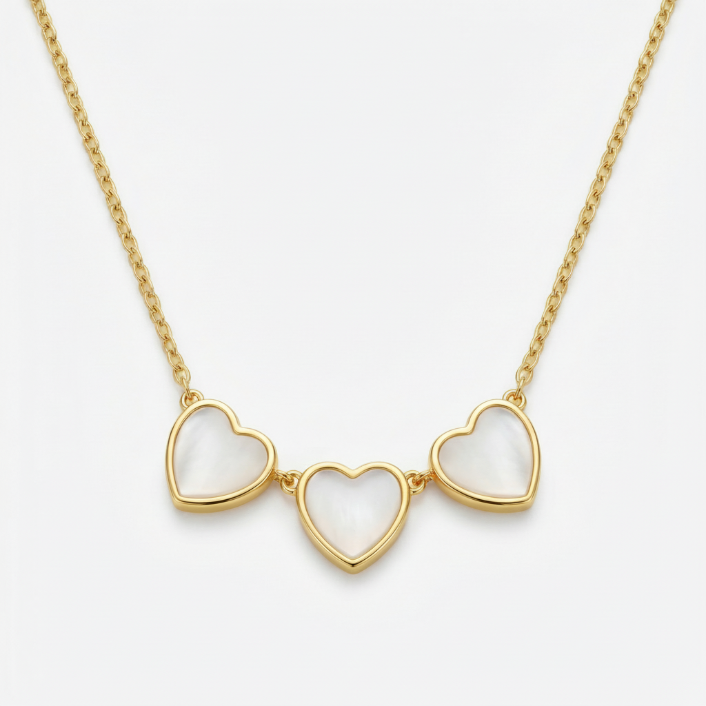 Trinity Heart Breastmilk Necklace