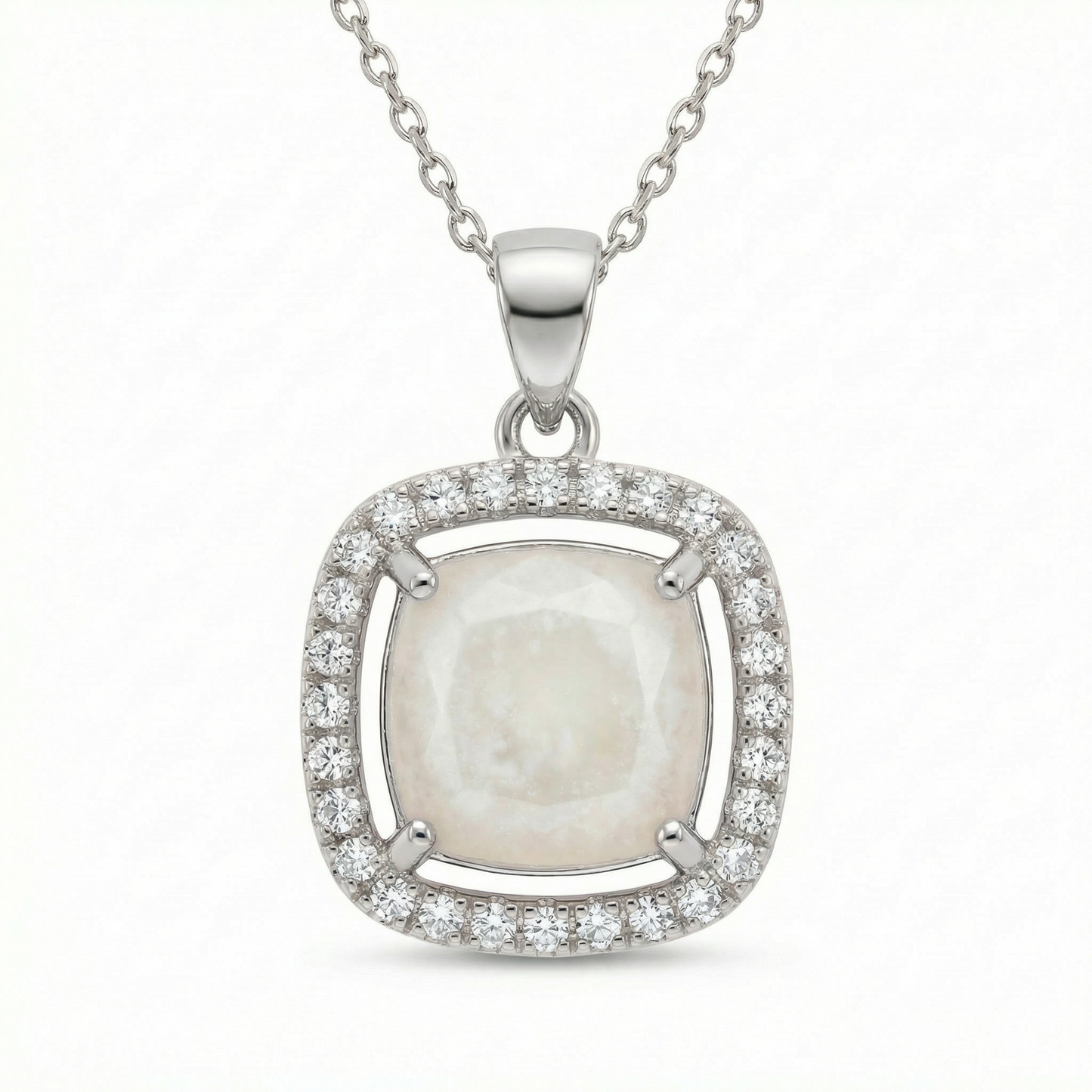 Princess Solitaire Breastmilk Pendant