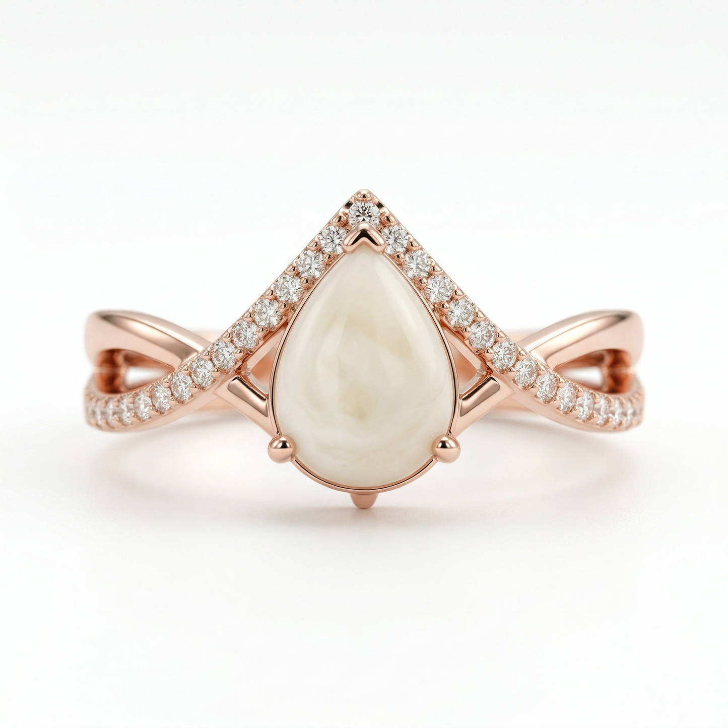 Jasmine Solitaire Breastmilk Ring