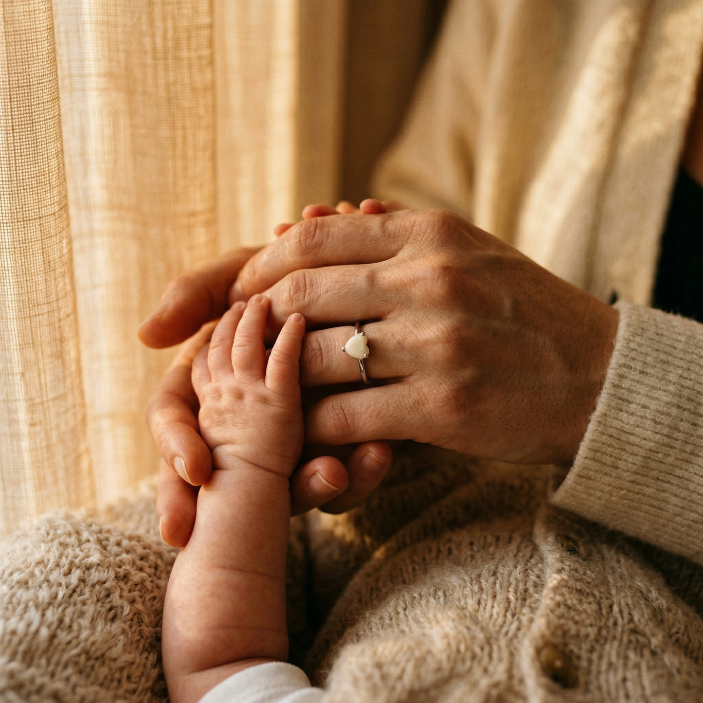 Clara Solitaire Breastmilk Ring