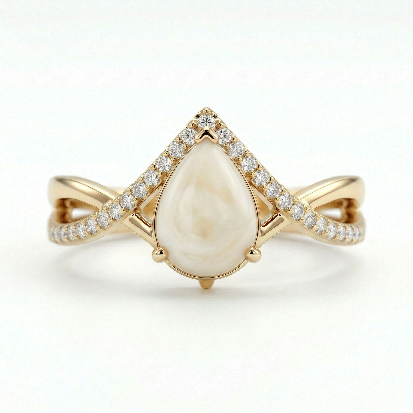 Jasmine Solitaire Breastmilk Ring