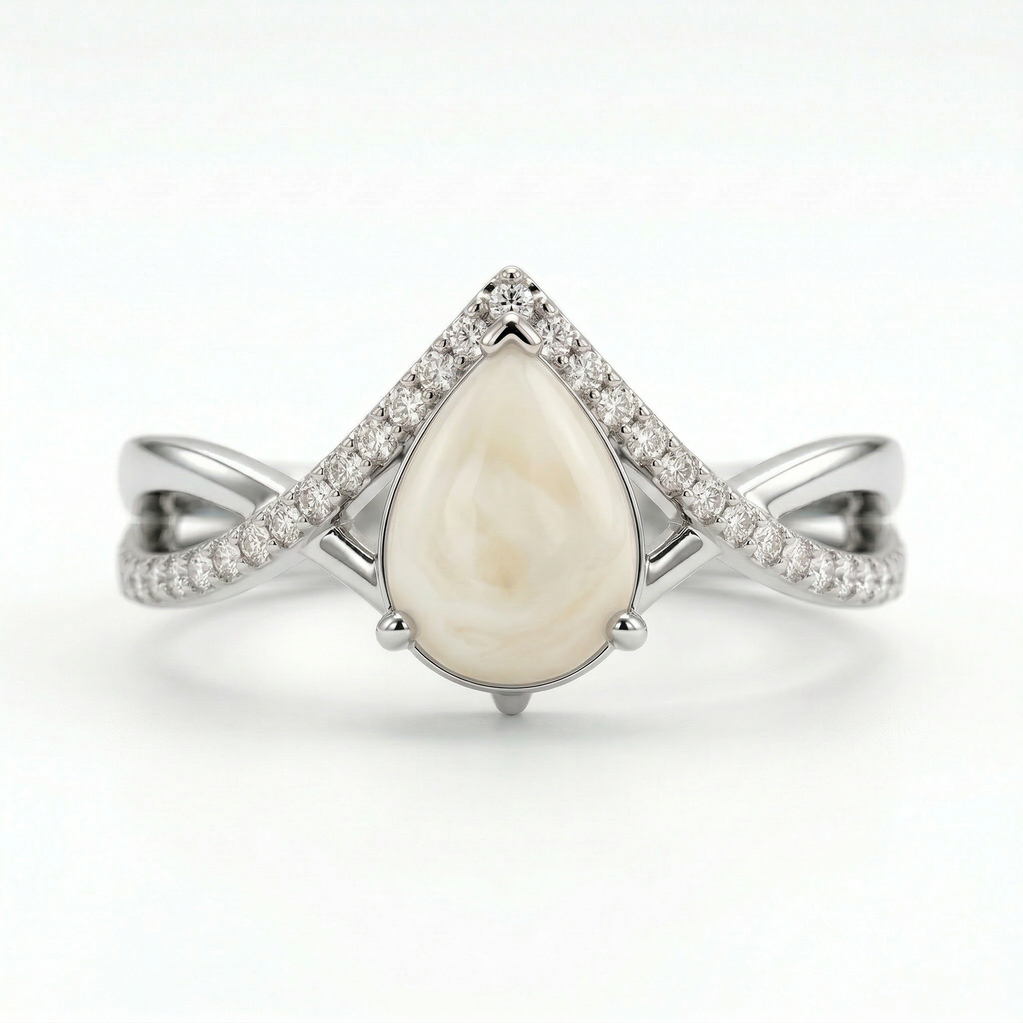 Jasmine Solitaire Breastmilk Ring