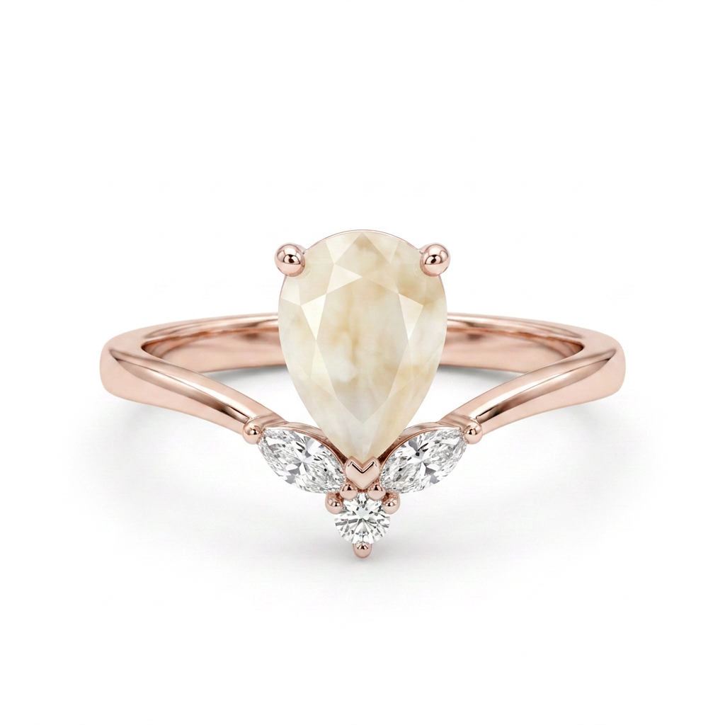 Veronica Solitaire Breastmilk Ring