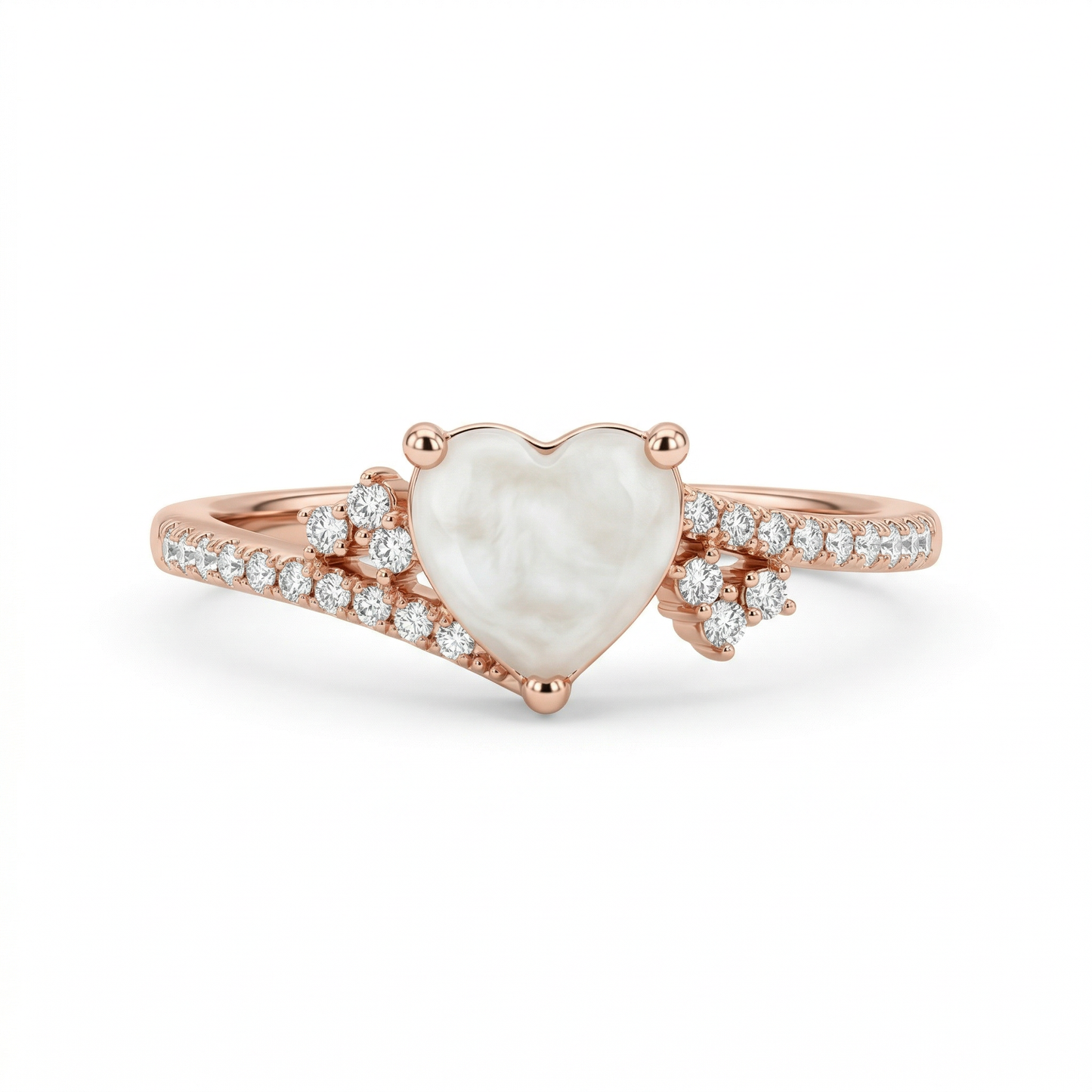 Angeline Solitaire Breastmilk Ring
