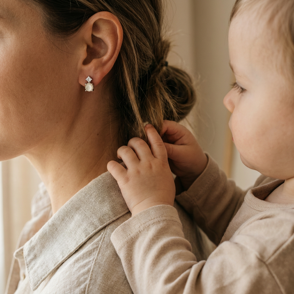 Diana Breastmilk Ear Studs