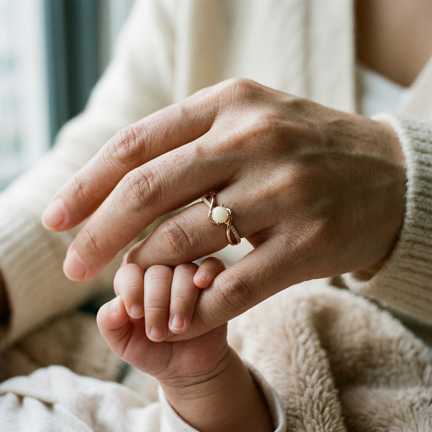 Sophie Solitaire Breastmilk Ring