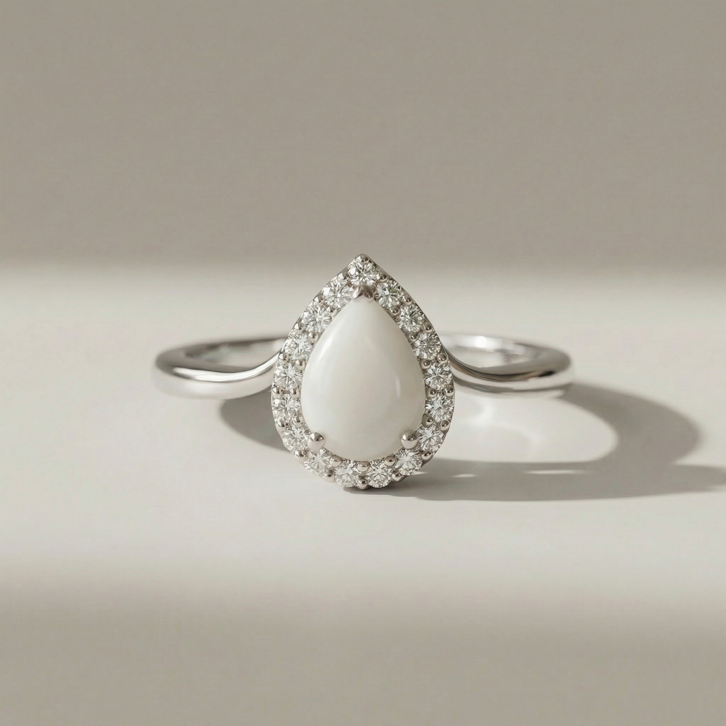 Milk Drop Solitaire Breastmilk Ring
