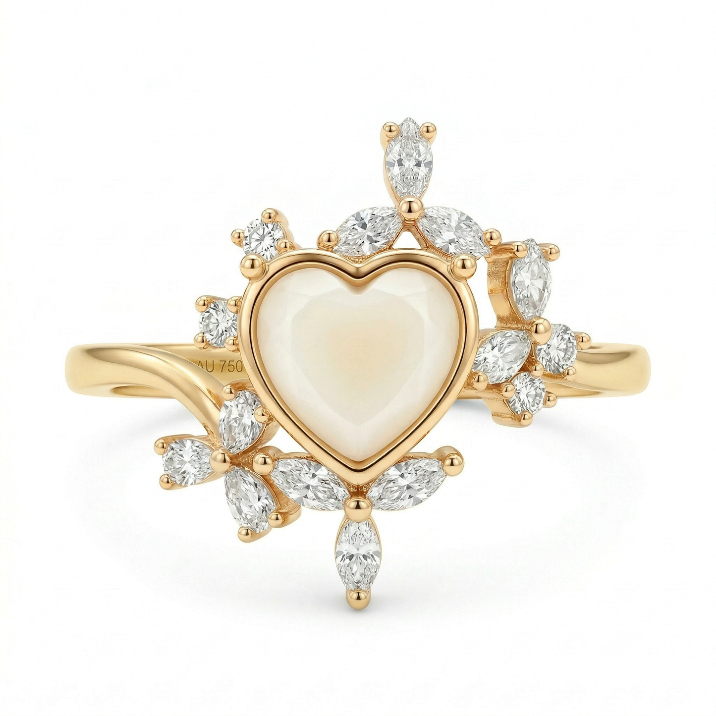 Giselle Solitaire Breastmilk Ring