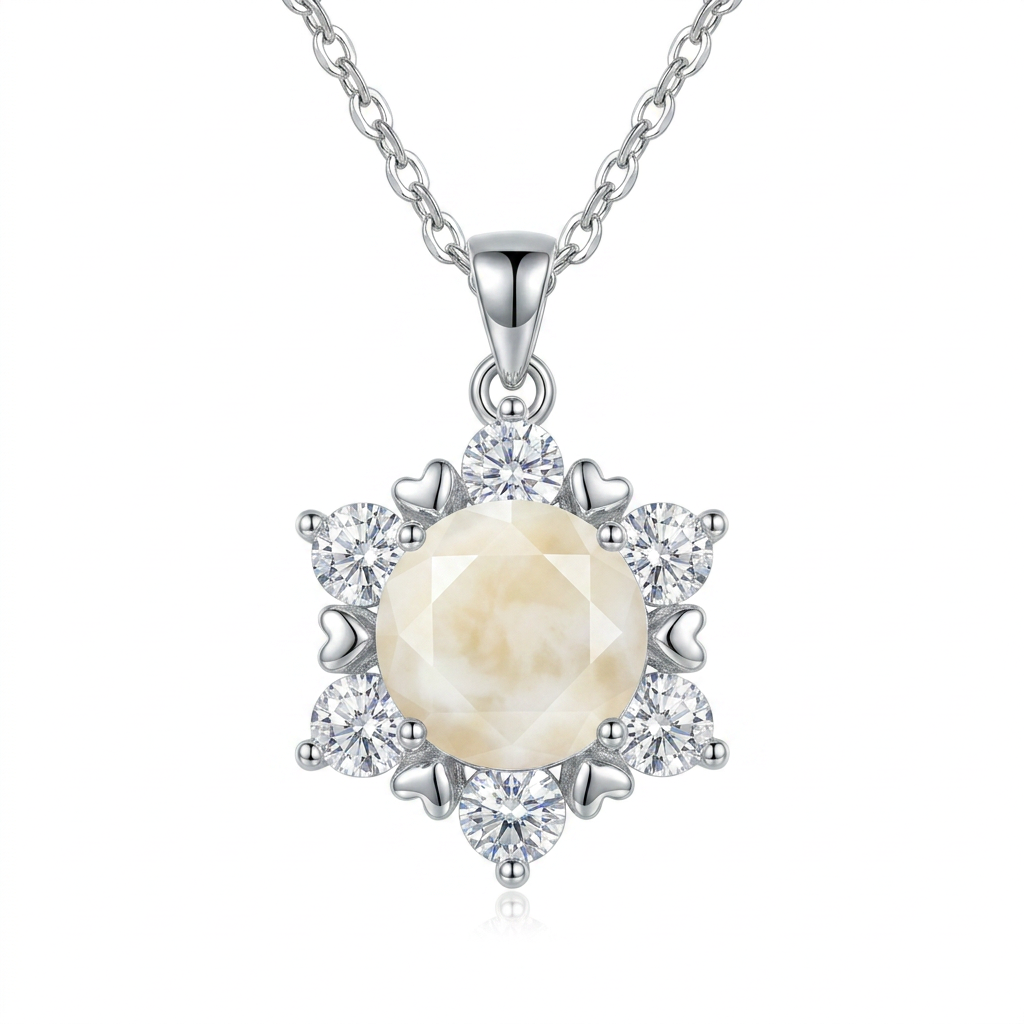 Claudine Solitaire Breastmilk Pendant