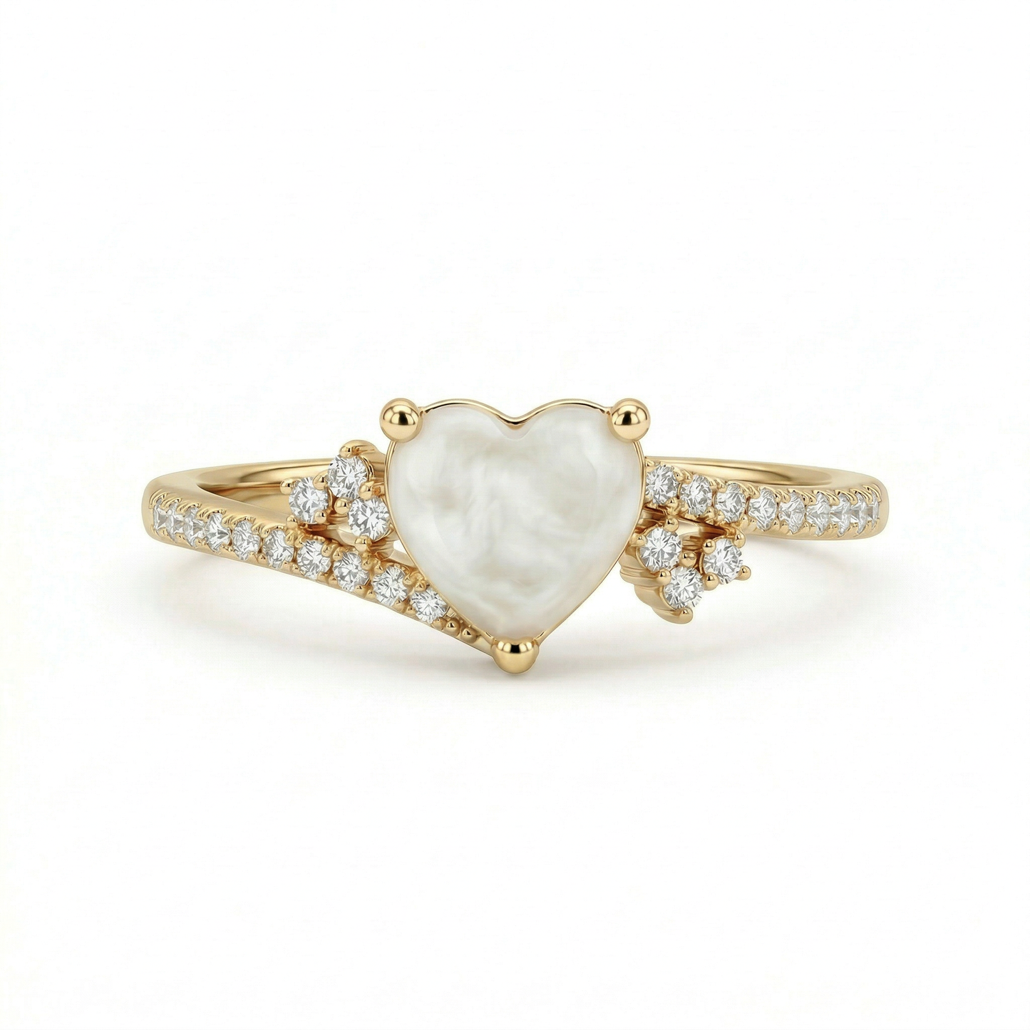 Angeline Solitaire Breastmilk Ring