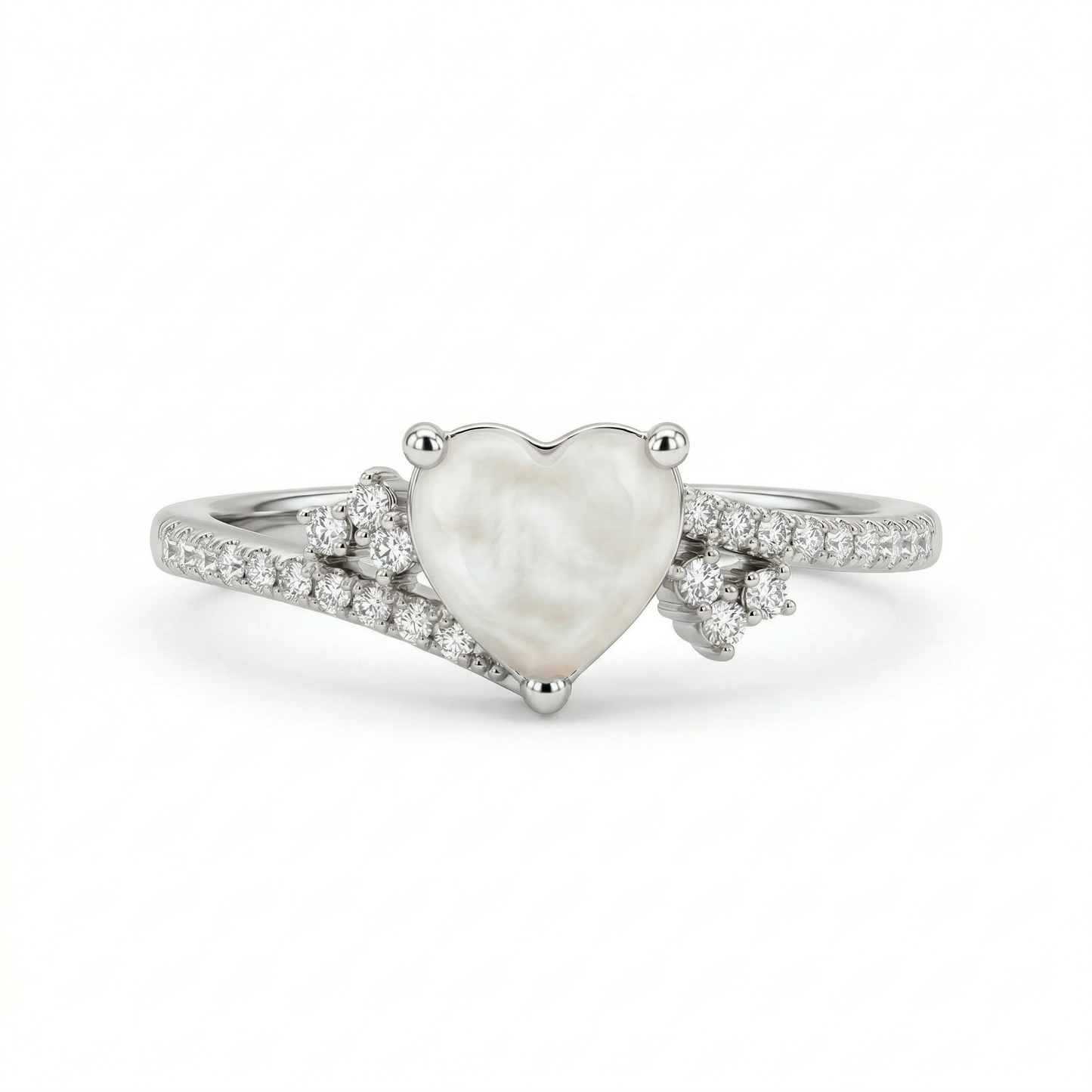 Angeline Solitaire Breastmilk Ring